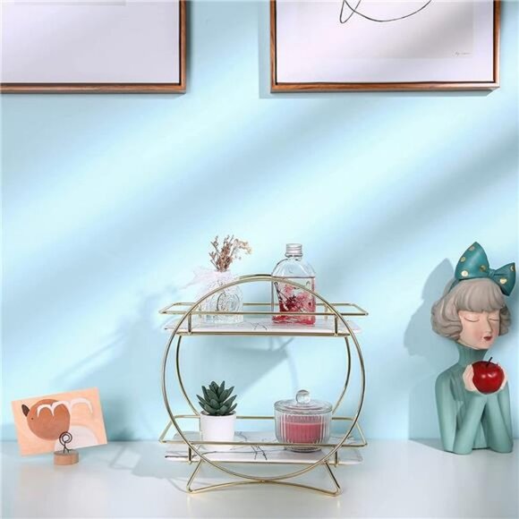 2-Tier Bathroom Counter Organizer, Vanity Trays Countertop, Standing Holder - Picture 1 of 5